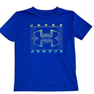 UNDER ARMOUR Boys Royal Blue Performance Top Size 5